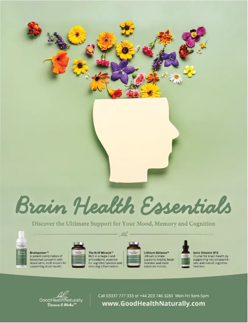 Good Health Naturally Brain Health Essentials Advert