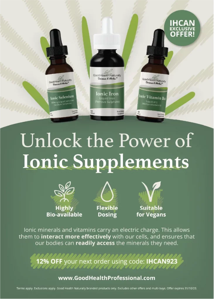 Good health Naturally Ionis Supplements Advert