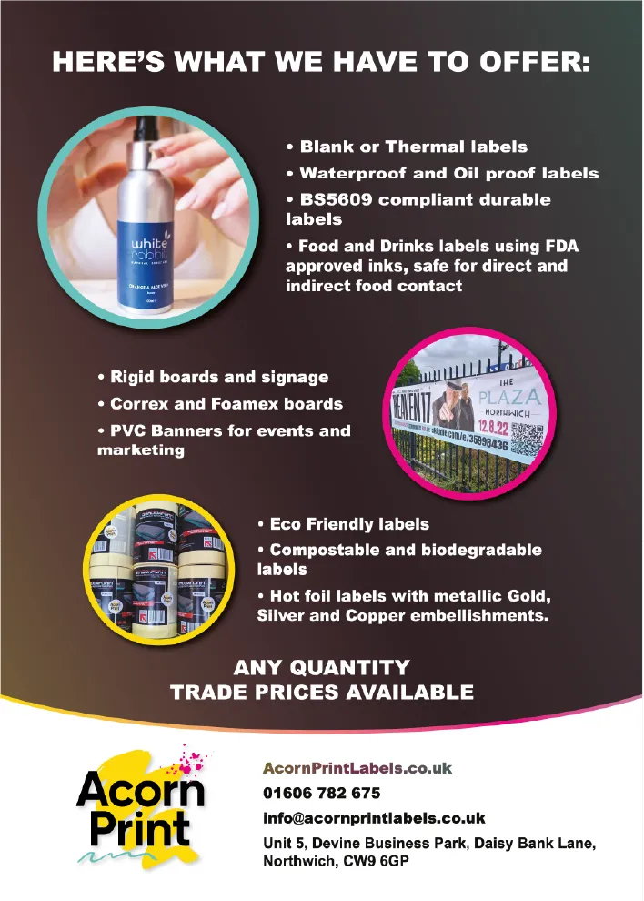 Acorn Print Leaflet Side B