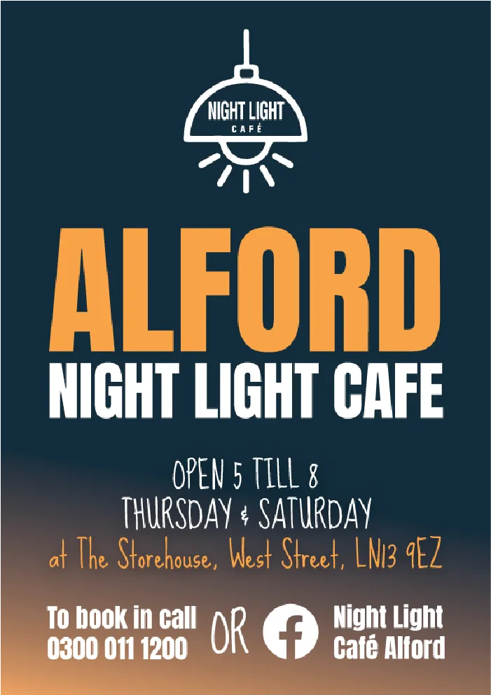 Alford Night Light Cafe Flyer
