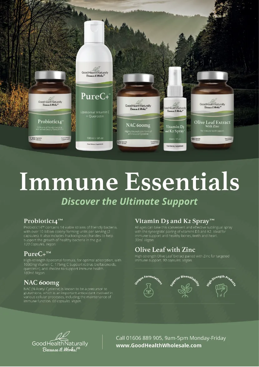 Good Health Naturally Immune essentials Advert