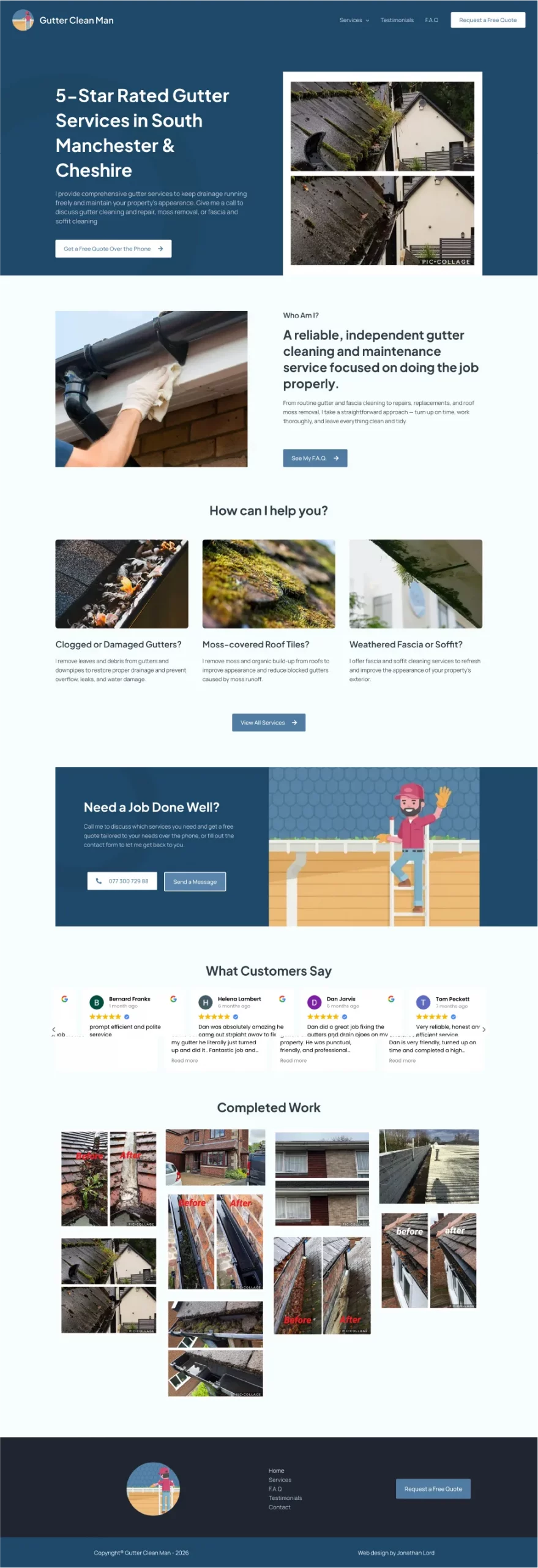 Gutter Clean Man New Website