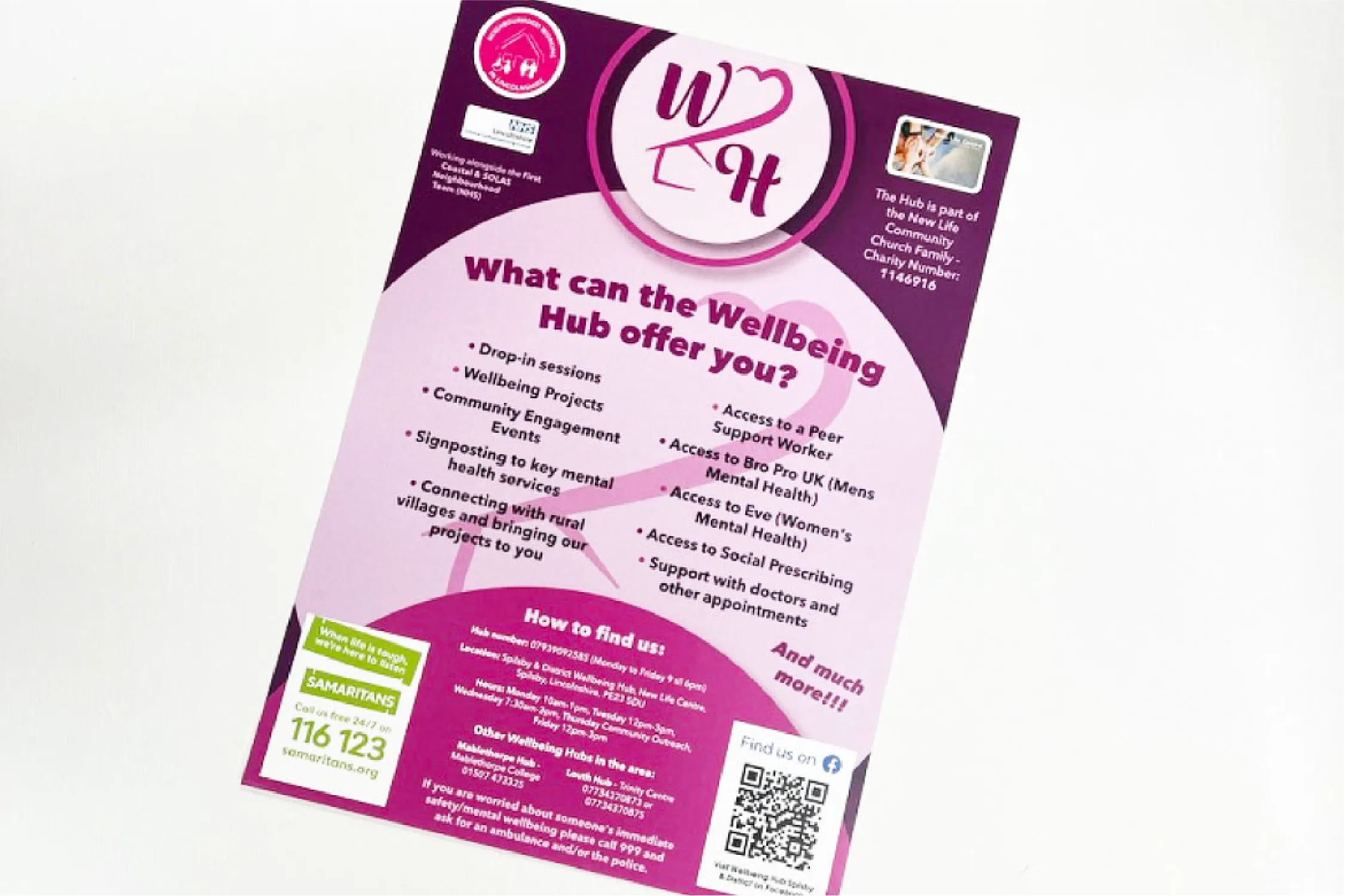 Wellbeing Hub Printed Flyer