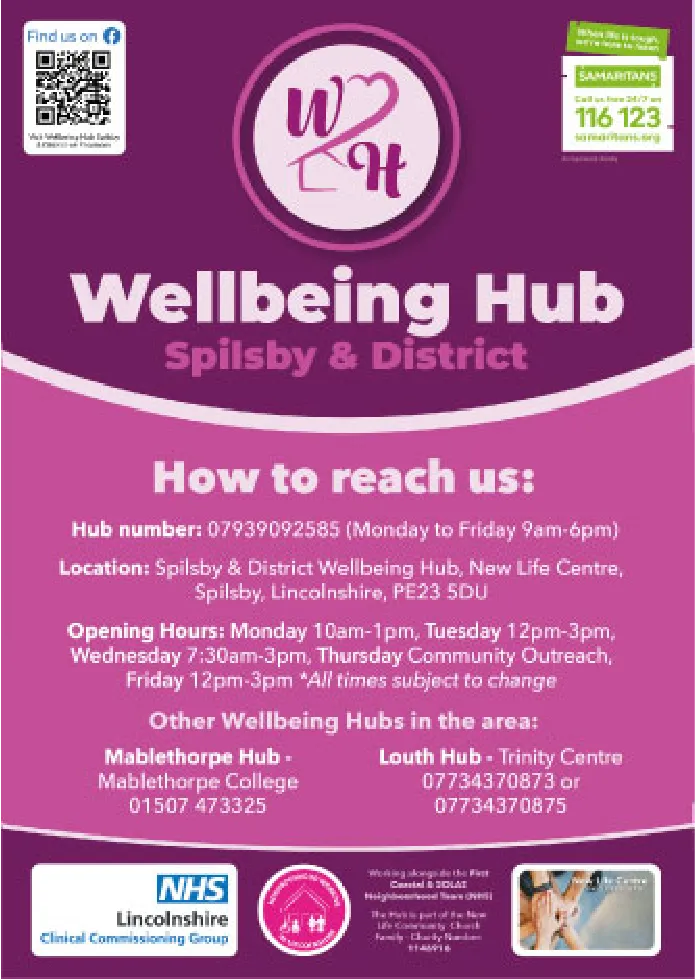 Wellbeing Hub A4 Flyer Design